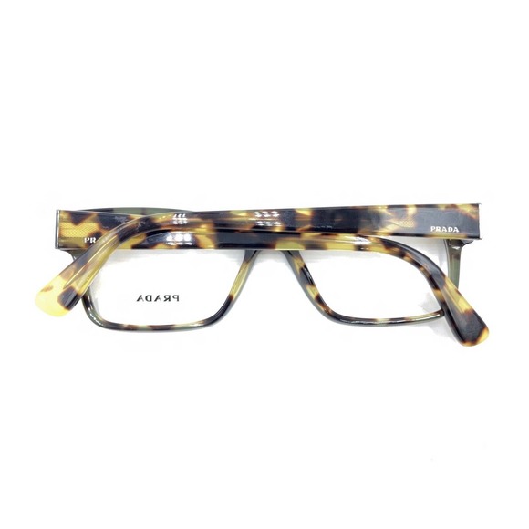 Prada VPR 15V NAI-1O1 Black Brown Tortoise Eyeglasses Frames 53-17 145 Italy - Picture 11 of 12